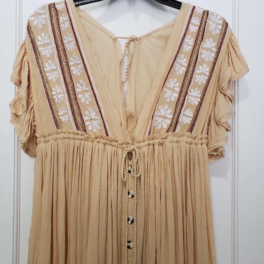 NWT Free People GARBANZO BEAN COMBO Dress, Size S. - Picture 3 of 8